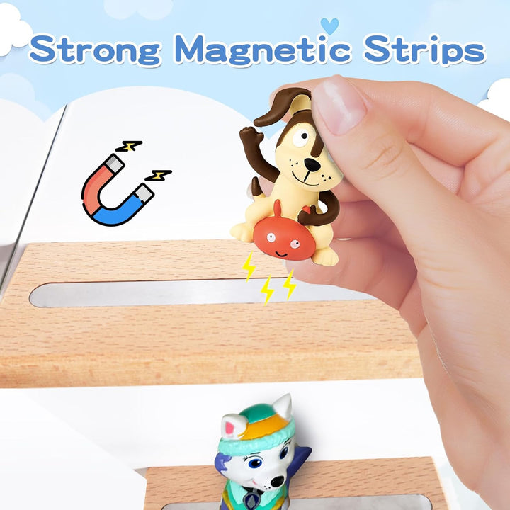 5 Sets Tonie Shelf Magnetic,Hexagon Shape for Toniebox Figures Storage Display Shelf,Wall Floating S