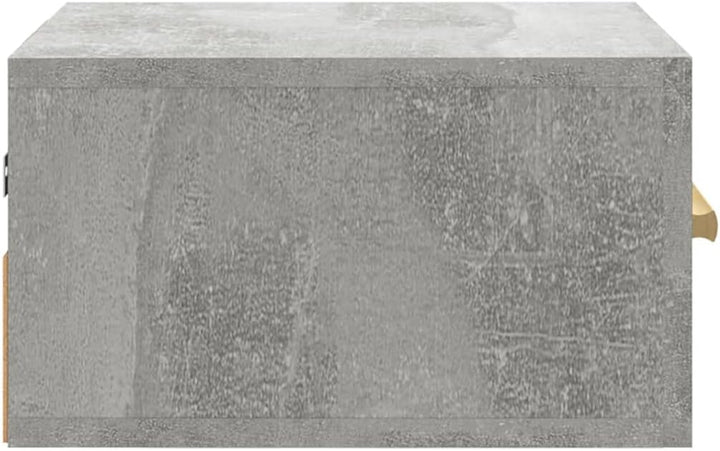 FIRBNUS Nachtkommode Nachtschränkchen Wand-Nachttische 2 STK. Betongrau 35x35x20 cm Bett Kommode Nac