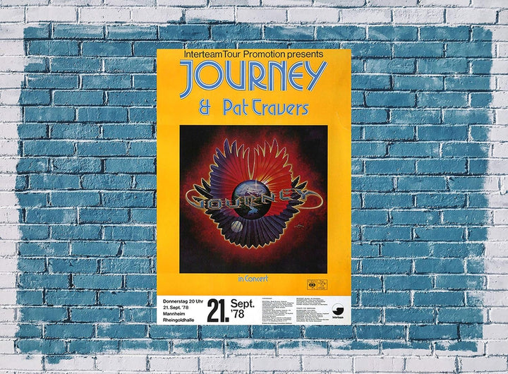 Journey - Infinity, Mannheim 1978 » Konzertplakat/Premium Poster | Live Konzert Veranstaltung | DIN