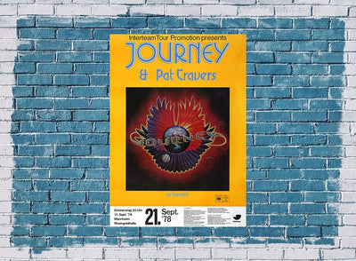 Journey - Infinity, Mannheim 1978 » Konzertplakat/Premium Poster | Live Konzert Veranstaltung | DIN