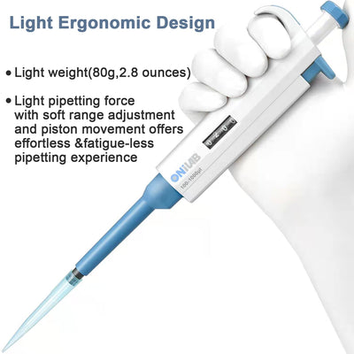 ONiLAB 2-10ml Labor Einkanal Pipette Scientific Labormikropipette Handbuch Einstellbares Volumen, Ho
