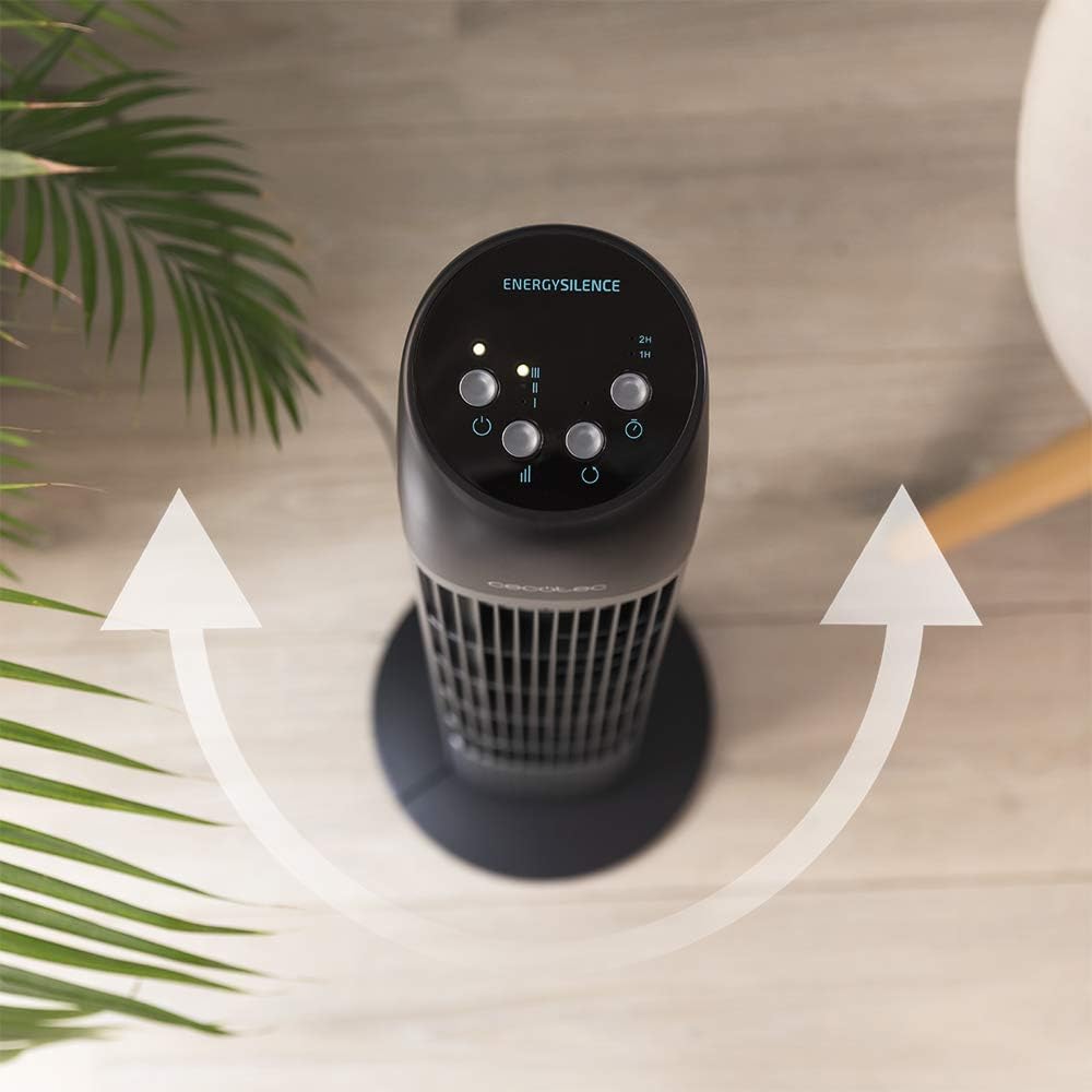 Cecotec Turmventilator mit Fernbedienung und Timer EnergySilence 7050 SkyLine Control, 45 W, Höhe 33