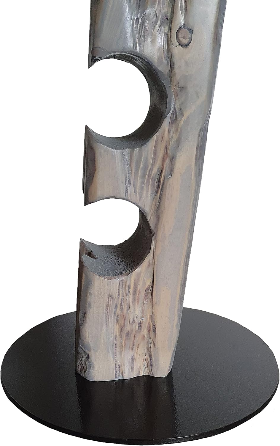 Wood & Wishes – Rustikaler Weinständer, Weinregal, Weinhalter aus massivem Holz; gefertigt in Handar