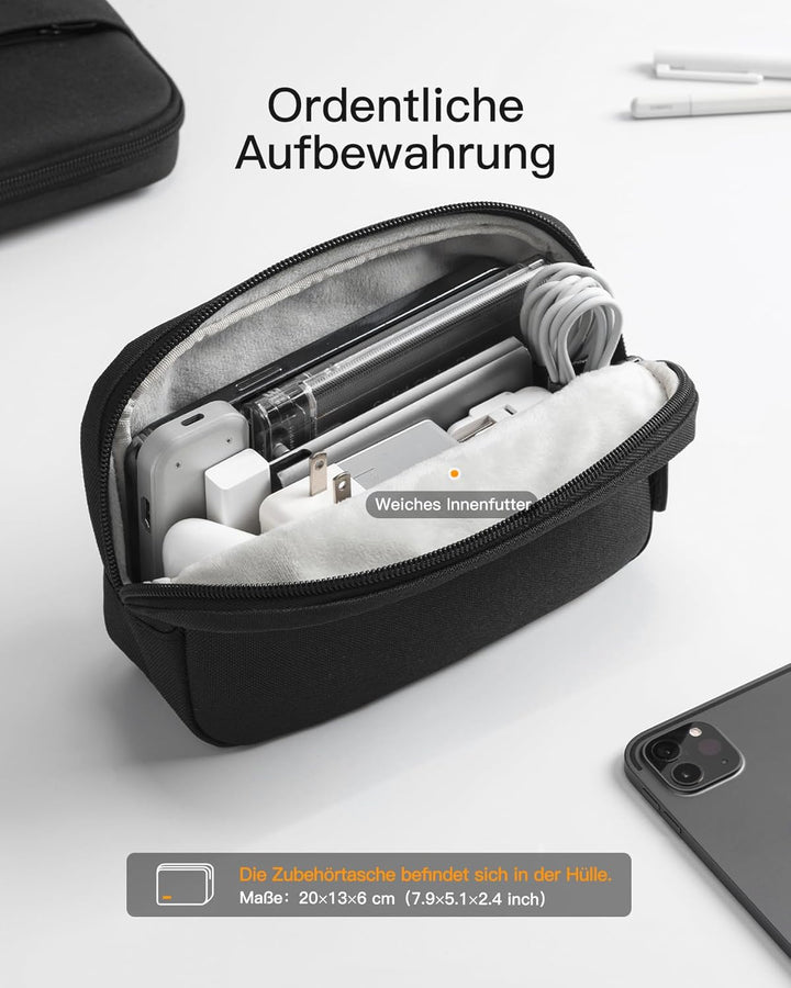Inateck 360° Rundumschutz 13 Zoll Laptoptasche Hülle kompatibel mit 13.6 MacBook Air M2 A2681 2022/1