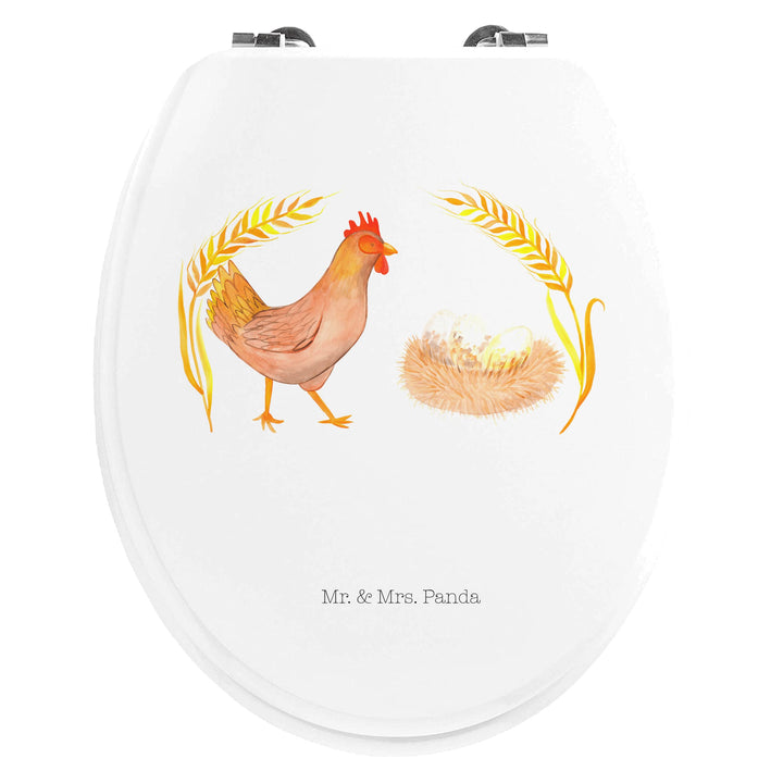 Mr. &amp; Mrs. Panda Motiv WC Sitz Huhn stolz - Geschenk, Toilette, Landwirtin, Geburt, WC-Sitz, Klobril