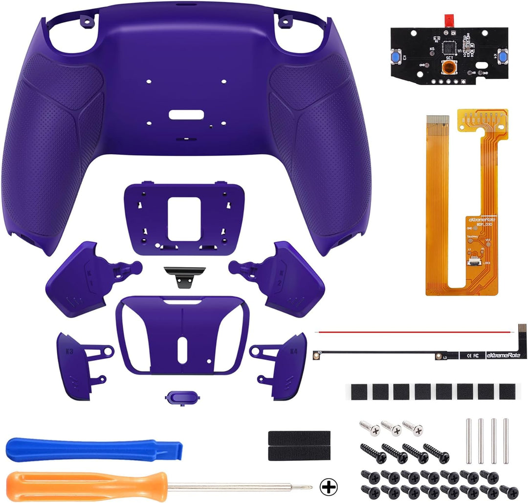 eXtremeRate Programmierbar RISE4 Remap Kit für ps5 Controller BDM-030/040,Remap Board&Rückplate Gehä