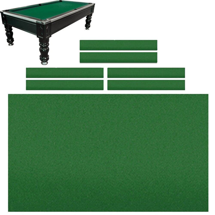 1set 9ft Billard Pool Tischdecke Kissen Streifen Snooker Tuch Filz Premium Billardtisch Abdeckung Sn