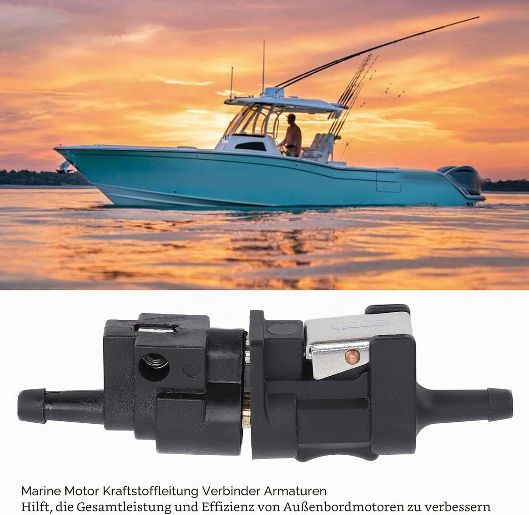 Tissting Kraftstofftank Männlicher Adapter, Marine Boot Motor Kraftstoff Leitungsverbinder Fittings,