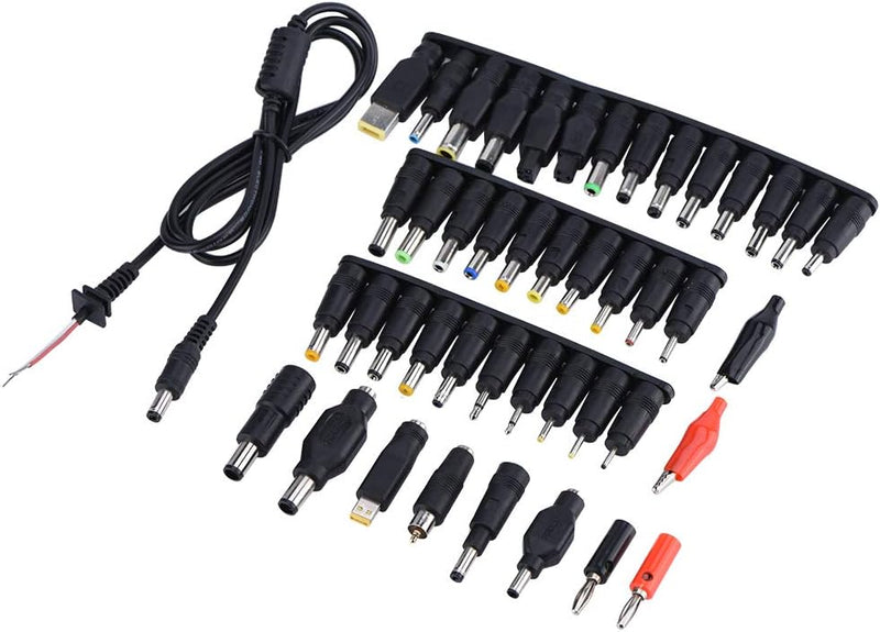 44 STÜCKE All in 1 Laptop DC Stecker,Universeller Klinken Laptop Netzteil DC Stecker,PC Netzteilansc