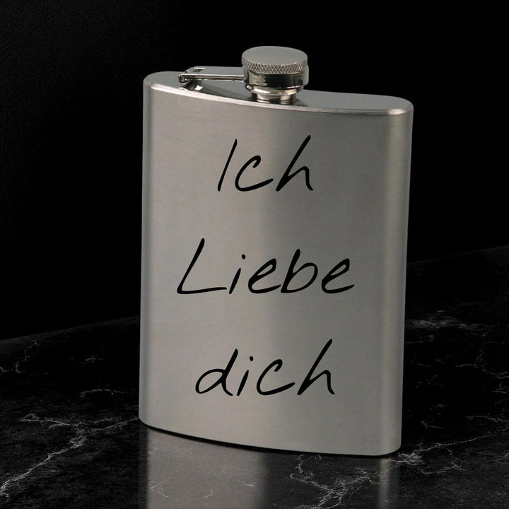 Flachmann mit Gravur, Personalisierte Geschenke Geburtstagsgeschenk für Männer Frauen Partner Freund