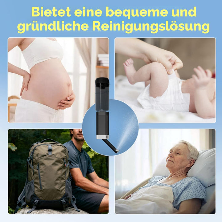 SoulBay Portable Bidet Elektrisch, 400ML Po Dusche Toilette Wochenbett Elektrische Travel Reise Bide
