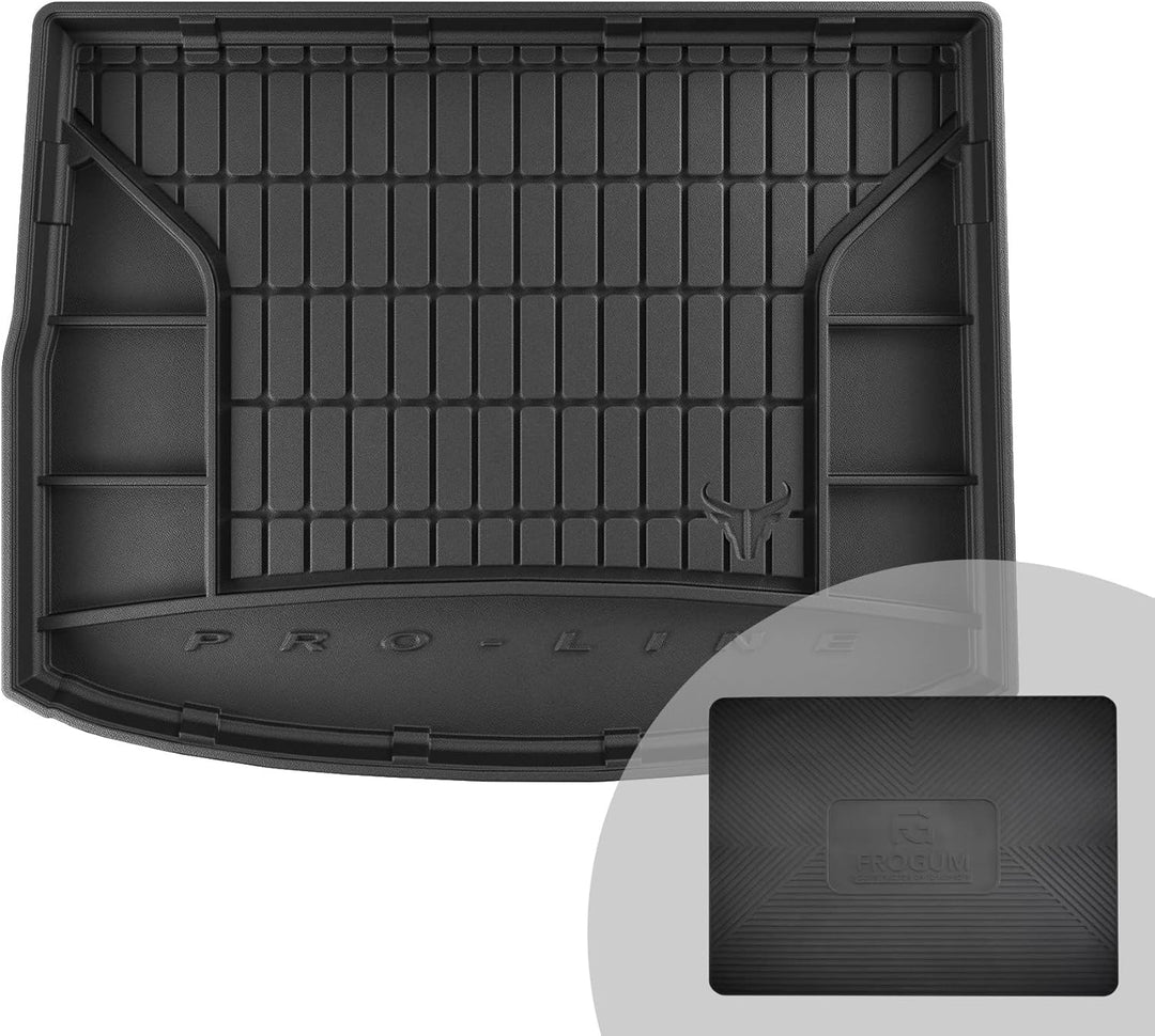 FROGUM ProLine 3D Gummimatte Exklusive Auto Kofferraummatte Kofferraumwanne für Volvo V40 II 2012-20