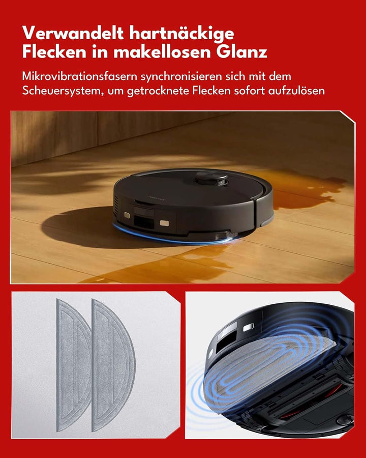 24 Stück Ersatzteile Set für Roborock Q10 S5+ Robot Staubsauger, Zubehörsets mit 2 Hauptbürste, 6 Se