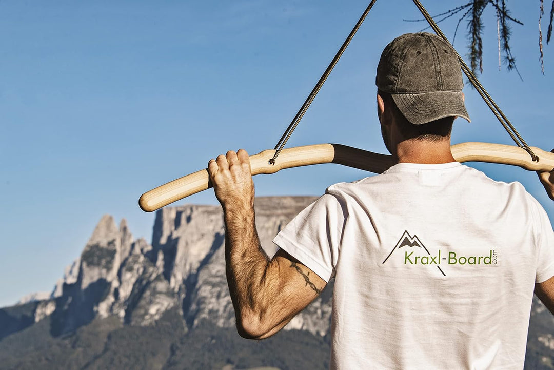 Kraxlboard Snake Pull-Up Bar Portable- die Klimmzugstange aus Holz für