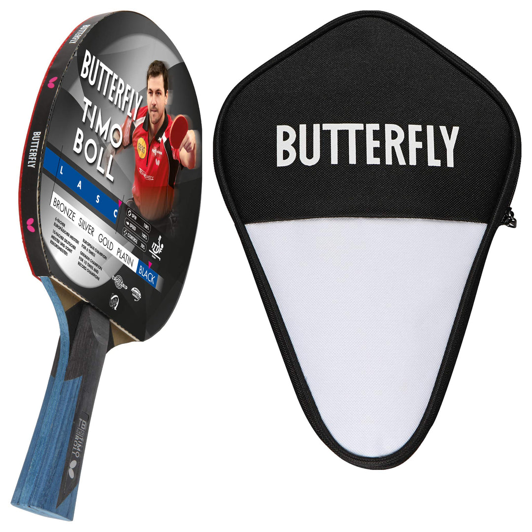 Butterfly® Timo Boll Black Tischtennisschläger | Tischtennis Racket Bat TT Profi Wettkampfschläger f