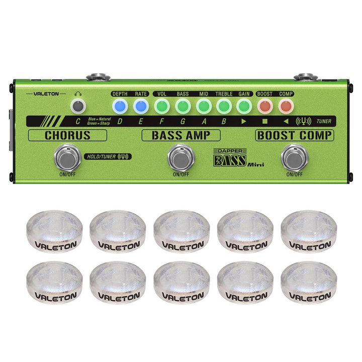 VALETON Bass Multi Effekte Pedal Stage Session Gigging Praxis Analog Amp Boost Comp Chorus Dapper Ba