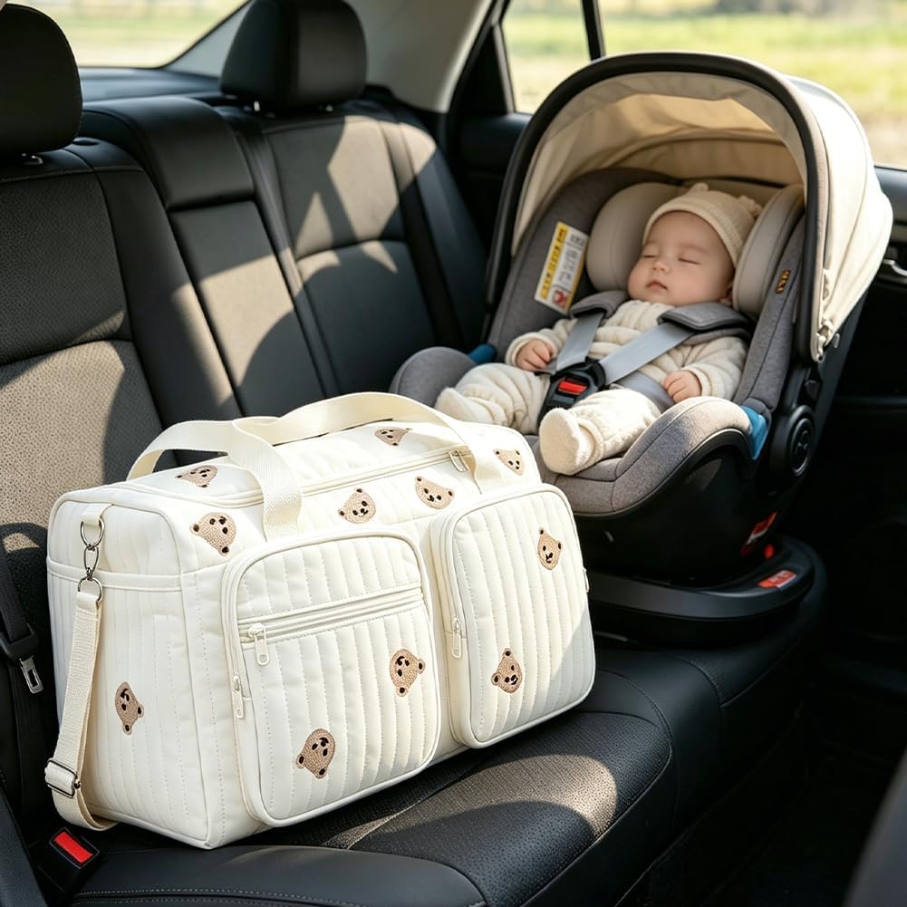 Vielseitige Wickeltasche für Mütter, Baby und Umstandstasche, Wickeltasche Kinderwagen für Mamas, Re