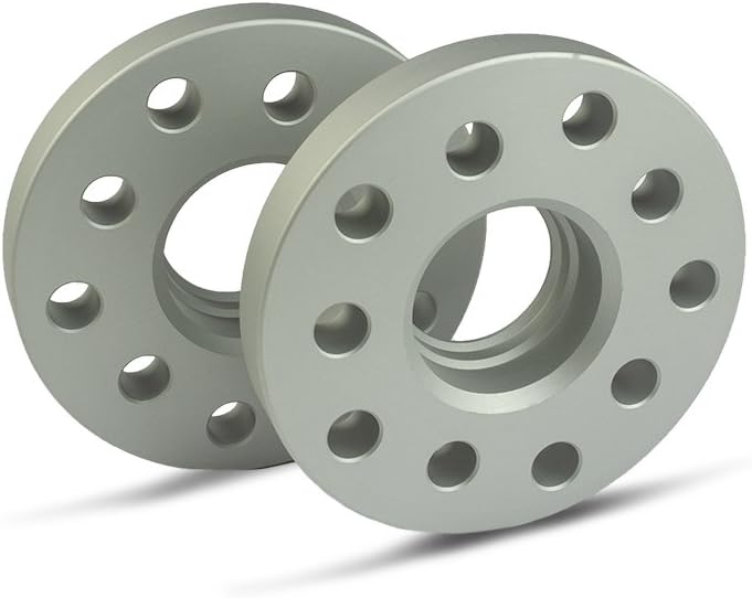SCC Spurverbreiterung 12182E - silber eloxiert - LK: 110/5+108/5 NLB: 65,1 - 20mm - 2 Stück 20mm sil