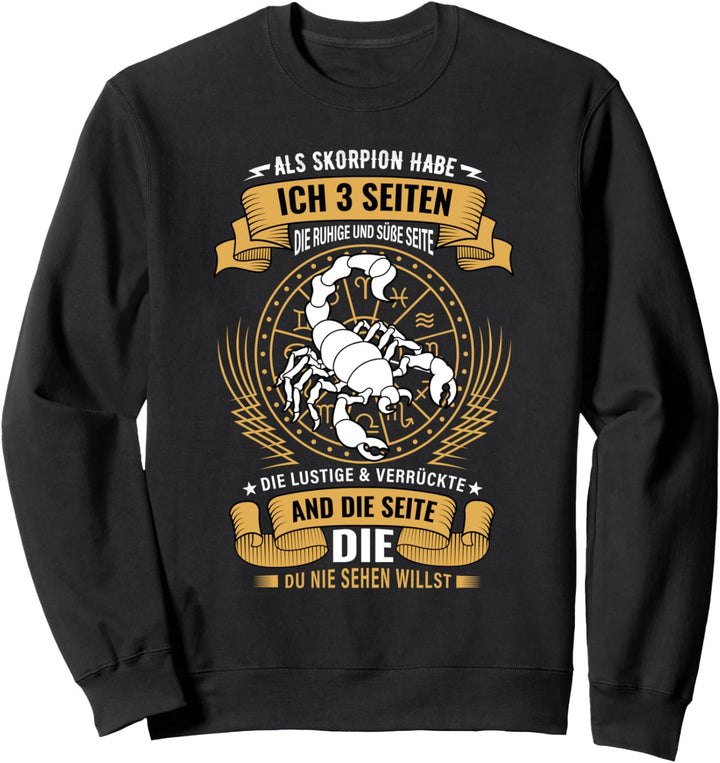 Skorpion Sternzeichen - Geburtsjahr Krebs Horoskop Sweatshirt