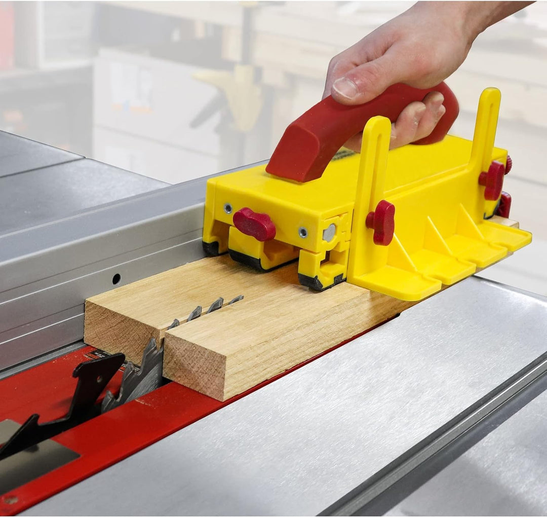 Milescraft 3406 Hochwertiger und robuster Werkstückschieber für Tischkreissägen, Frästische, Bandsäg