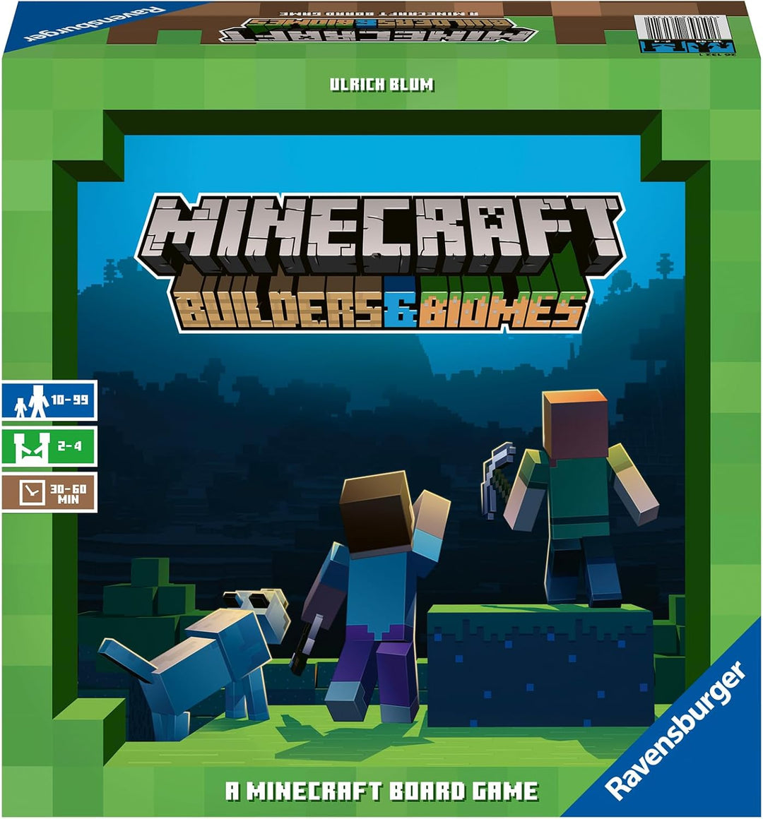 Ravensburger Familienspiel 26132 - Minecraft Builders & Biomes - Gesellschaftsspiel für Kinder und E