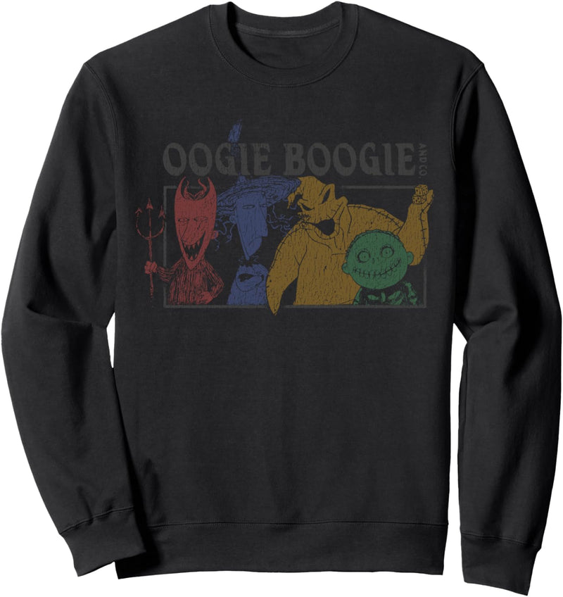 Nightmare Before Christmas Oogie Boogie And Co. Faded Sweatshirt