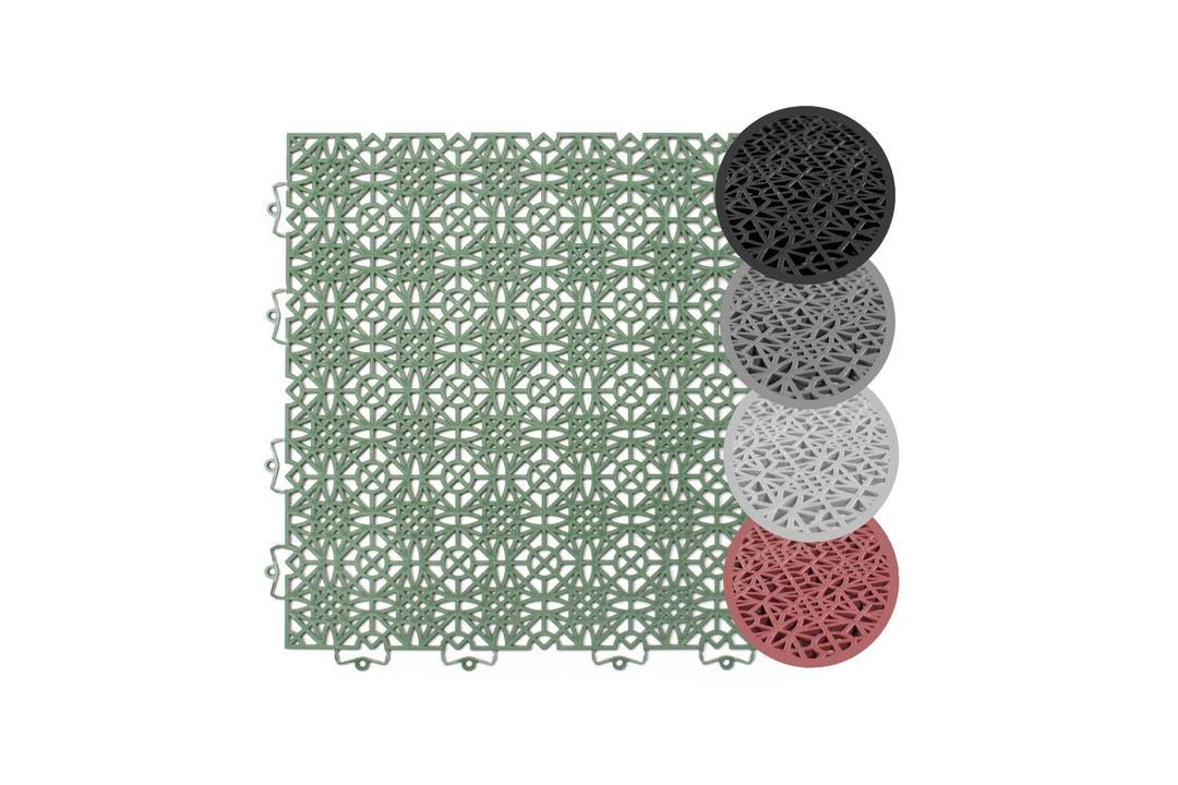andiamo Terra Sol Terassenfliesen Klicksystem - Kunststoffplatten Aussenbereich für Balkon - Terasse