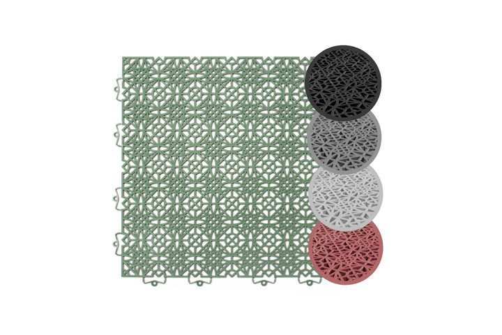 andiamo Terra Sol Terassenfliesen Klicksystem - Kunststoffplatten Aussenbereich für Balkon - Terasse