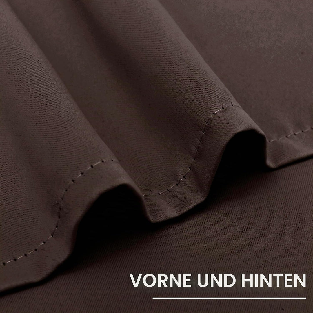 XWZO Blickdichte Vorhänge Verdunklungsvorhänge mit Ösen 2 Stücke Gardienen mit Raffhalter Lichtundur