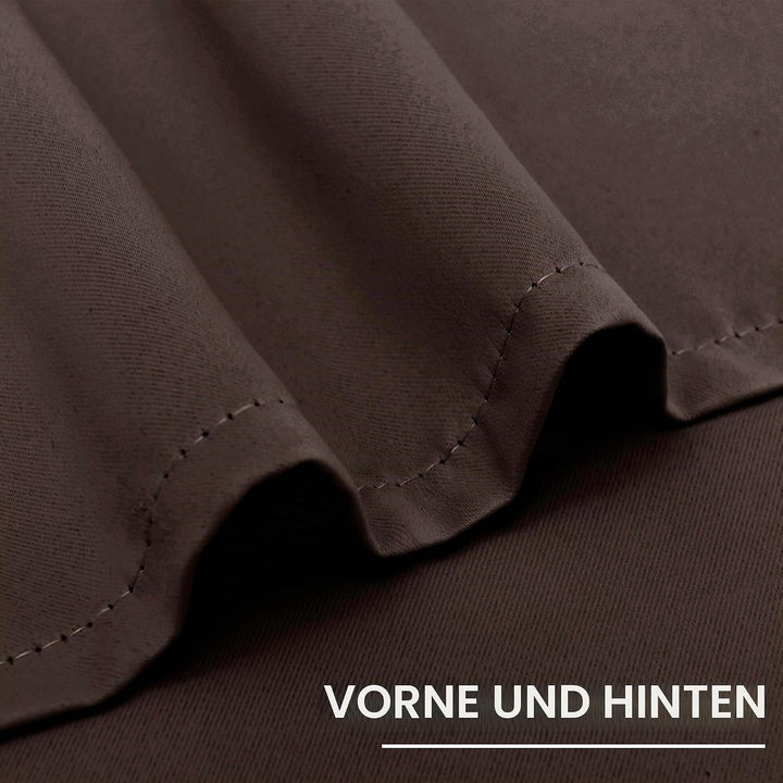 XWZO Blickdichte Vorhänge Verdunklungsvorhänge mit Ösen 2 Stücke Gardienen mit Raffhalter Lichtundur