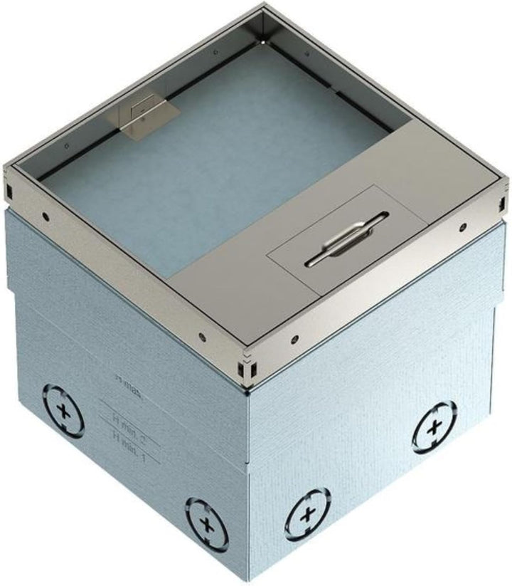 OBO® Bettermann quadratische Bodensteckdose mit 2-fach VDE - Steckdose