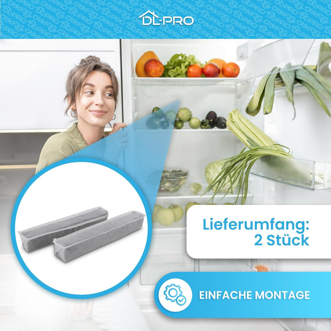 DL-pro 2x Geruchsfilter kompatibel mit Miele Active AirClean 7236280 KKF-RF Aktivkohlefilter Kohlefi