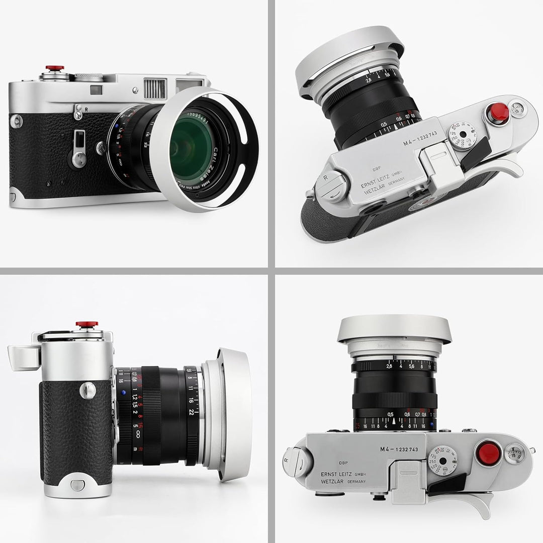 Haoge LH-ZV12 Runde Metall-Bajonett-Gegenlichtblende für Carl Zeiss C Biogon T 4.5/21 21 mm f4.5 ZM,