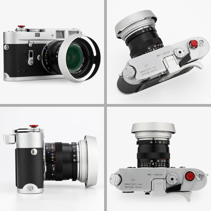 Haoge LH-ZV12 Runde Metall-Bajonett-Gegenlichtblende für Carl Zeiss C Biogon T 4.5/21 21 mm f4.5 ZM,