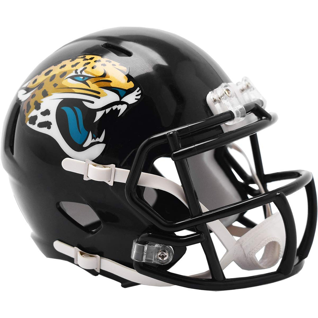 Riddell Fussballhelm. Jacksonville Jaguars Einheitsgrösse Schwarz, Jacksonville Jaguars Einheitsgrös