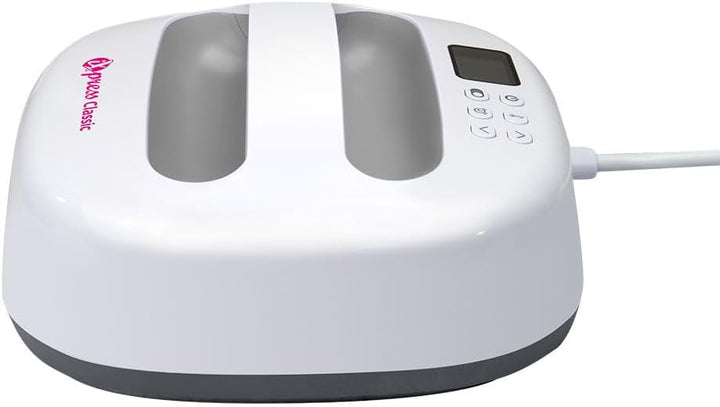 plottiX PL0301014 iXpress Classic 2-Transferpresse-22,5 x 22,5cm, Metall, Weiss, Kompakt