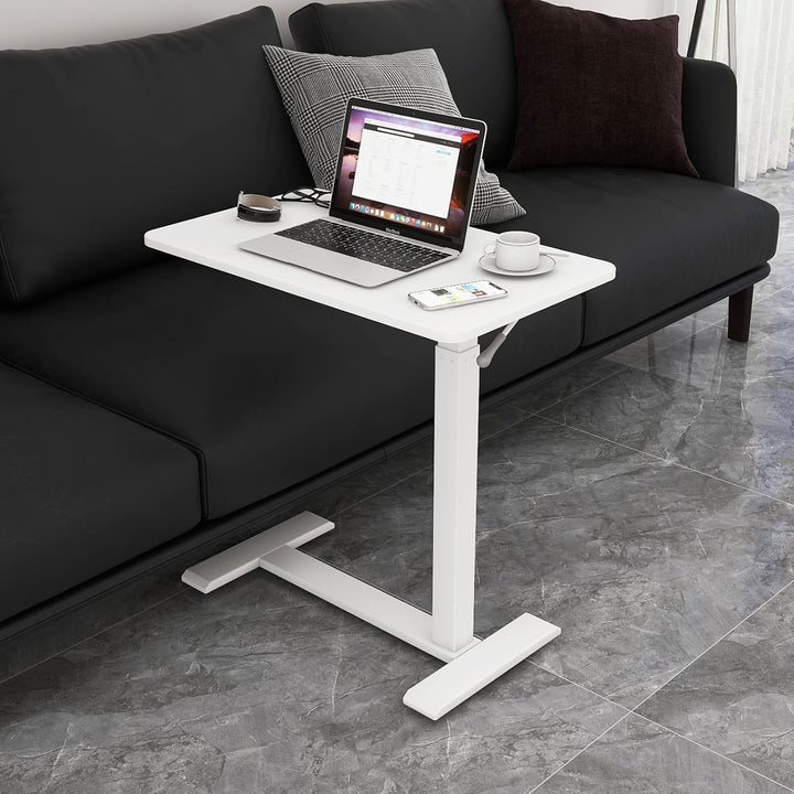 PUNCIA Laptoptisch höhenverstellbar 66-100cm drehbarer Laptopständer mit Rollen mobiles Stehpult Übe