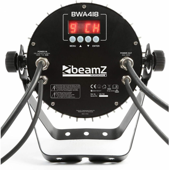 BeamZ Professional BWA418, PAR Strahler, LED Effektstrahler, 18x 12 Watt LED PAR Scheinwerfer, IP65
