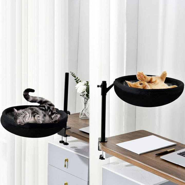 Generisch Katzen Schreibtisch Bett | Indoor Katzenschlafplatz Schreibtischliege - 360° Drehbares Möb