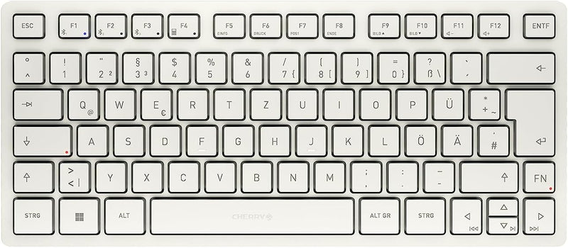 CHERRY KW 7100 Mini BT, Kompakte Multi-Device-Tastatur mit 3 Bluetooth®-Kanälen, Deutsches Layout (Q