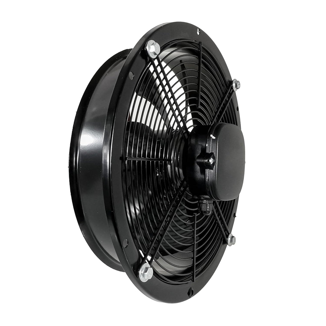 SYSTERM Wandventilator Axialventilator Lüfter mit Kugellagern, Stahl Industrieventilator für Dauerbe