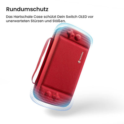 tomtoc Tasche Case für Nintendo Switch / Switch OLED Modell, Hard Tragetasche für Switch Konsole, 24