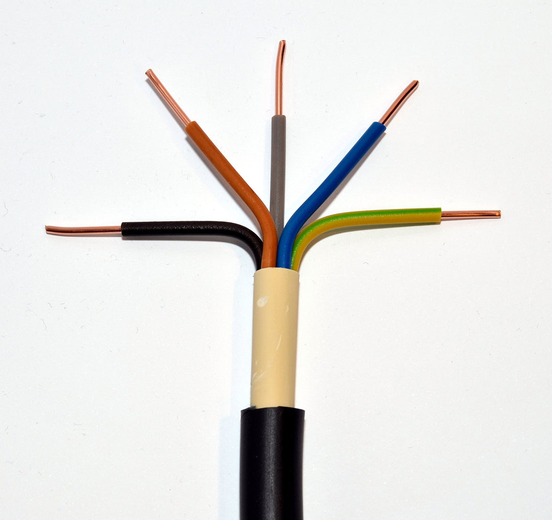 Waskönig+Walter Erdkabel PVC schwarz NYY-J 5x1,5 Ring 100m zur Verlegung im Freien, Erdreich