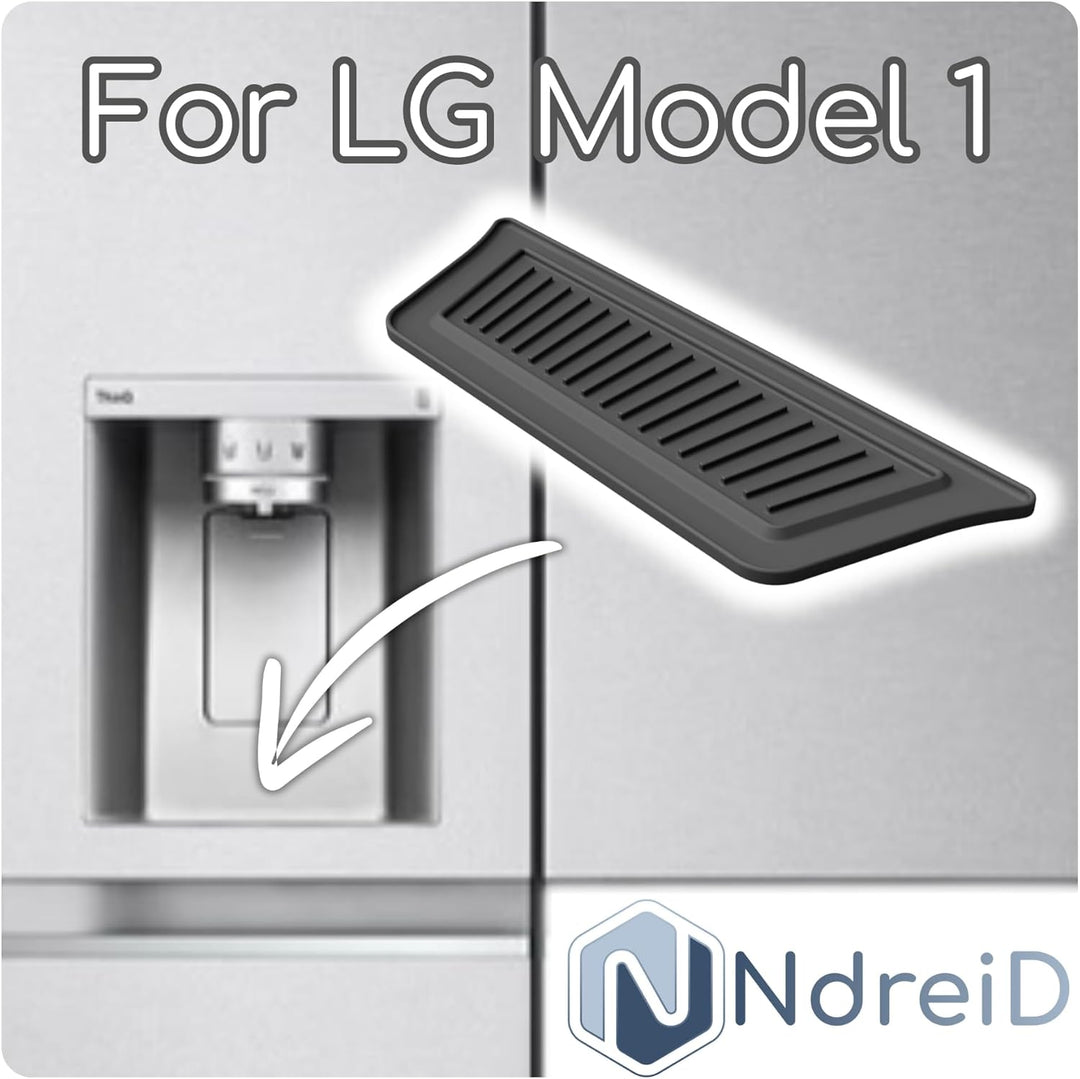 Kühlschrank Tropfschale für Eis- & Wasserspender für LG | Premium passgenau | Magnetisch | MultiDoor
