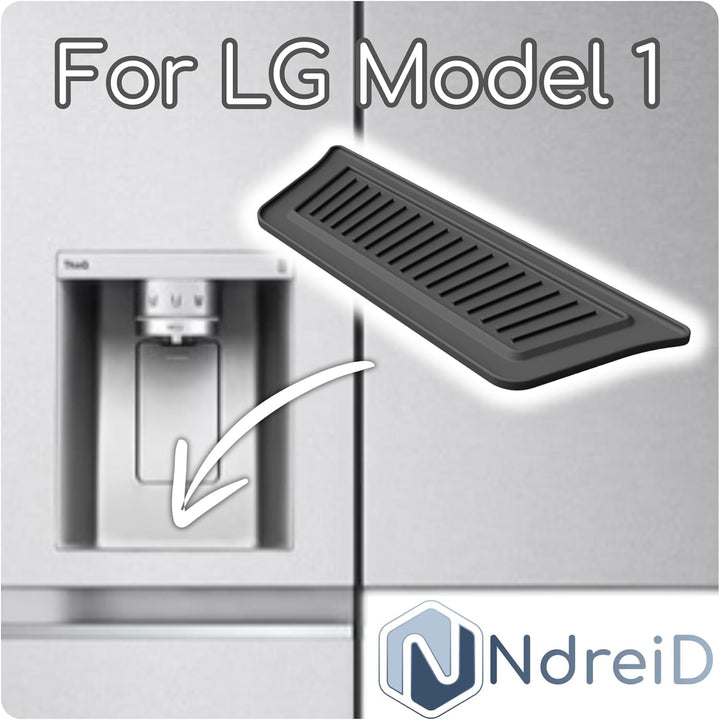 Kühlschrank Tropfschale für Eis- & Wasserspender für LG | Premium passgenau | Magnetisch | MultiDoor