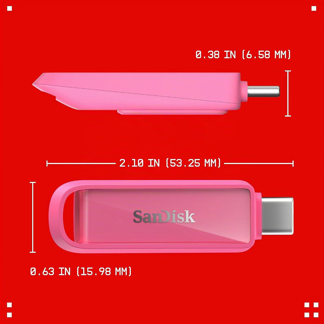SanDisk Phone Drive mit USB Type-C 256 GB (Flash-Laufwerk für Smartphones, Tablets und Computer, 150