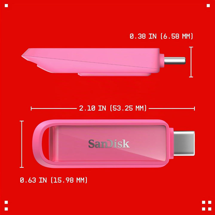 SanDisk Phone Drive mit USB Type-C 256 GB (Flash-Laufwerk für Smartphones, Tablets und Computer, 150