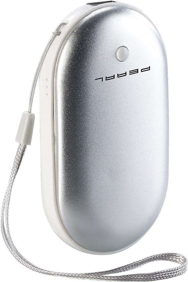 PEARL Taschenwärmer aufladbar: 2er-Set 2in1-Powerbanks mit Handwärmer, 4.000 mAh, 3 Temperaturstufen