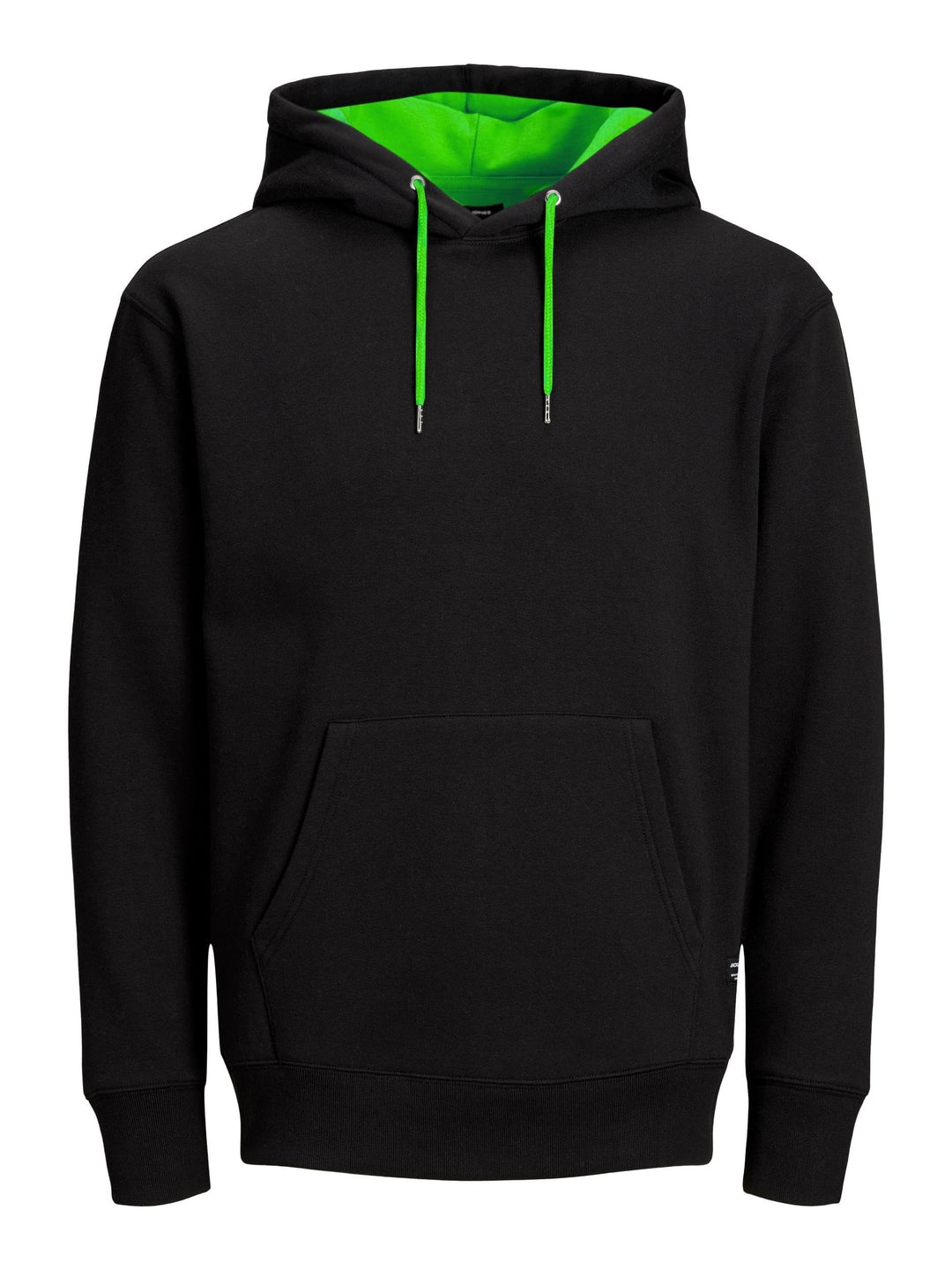JACK & JONES Herren Soft Sweat Hood Kapuzenpullover, Bequemer Pullover für Männer L Schwarz (Black N