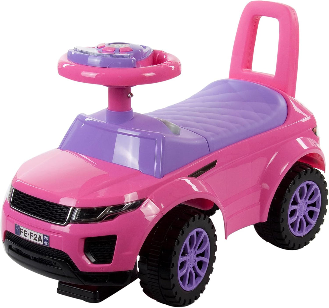 Rutschauto ab 1 Jahr, Bobbycar, Knderauto ab 12 Monaten, Baby Auto, Lauflernhilfe mit Hupe und Motor